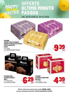 Anteprima dell'opuscolo Metro volantino Offerte ultimo minuto Pasqua dal negozio Metro valido da 18/03/2026