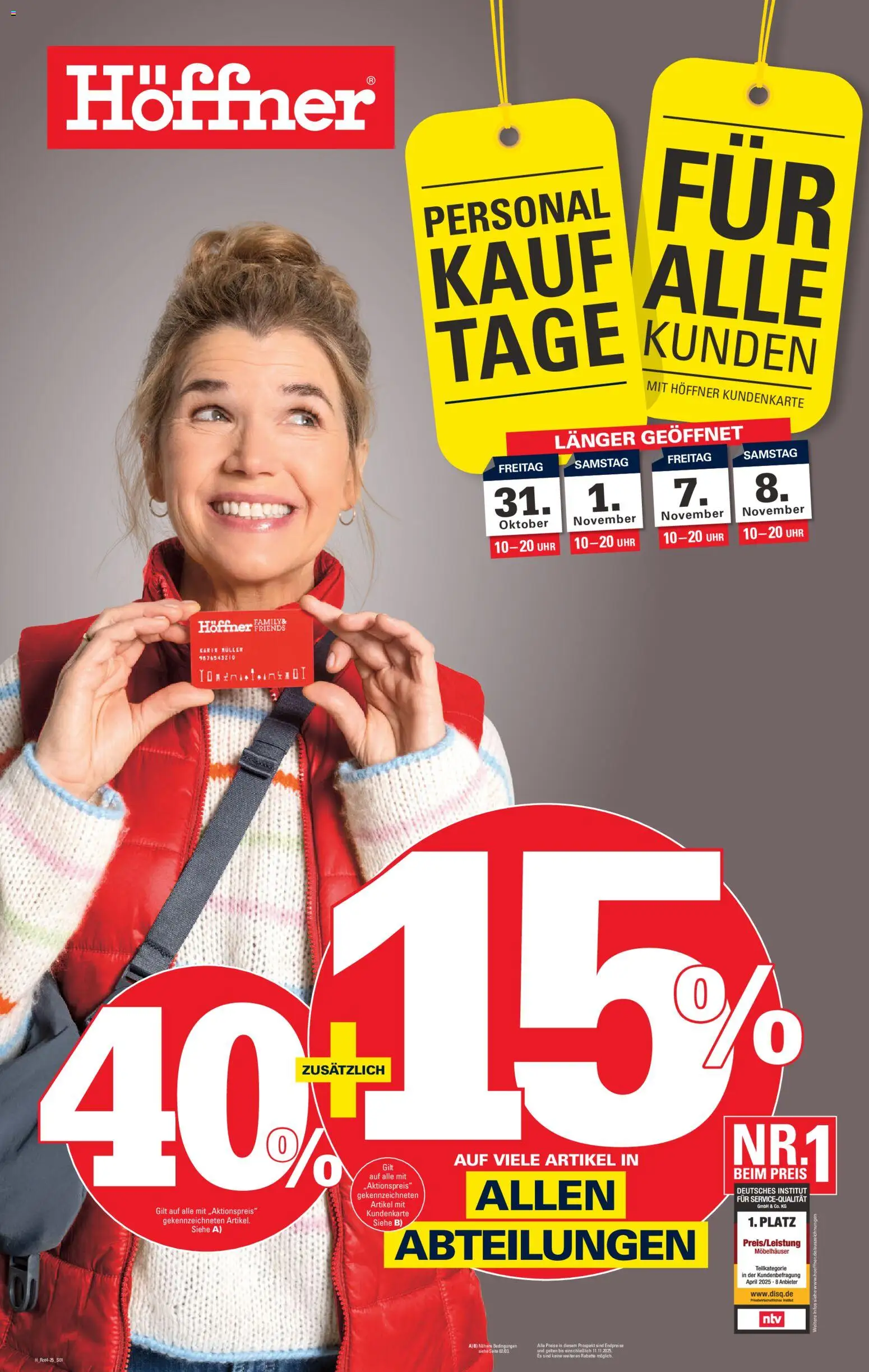 Vorschau von dem Prospekt des Geschäftes Höffner, gültig ab dem 29.10.2025