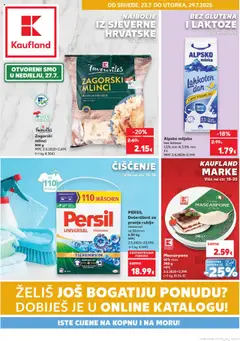 Pregled letka Split-Ravne njive trgovine Kaufland vrijedi od 23.07.2025