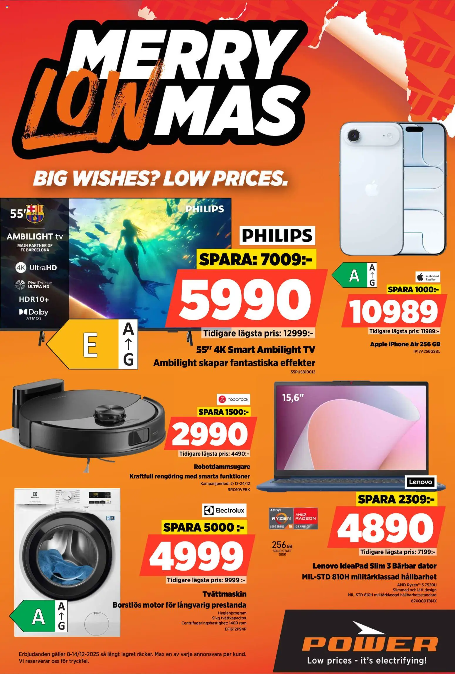 Förhandsgranska reklamblad Aktuella reklamblad Power från butik Power gäller från 08/12/2025