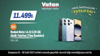 Vatan Bilgisayar İndirim 01.09.2025 - Broşürünün önizlemesi