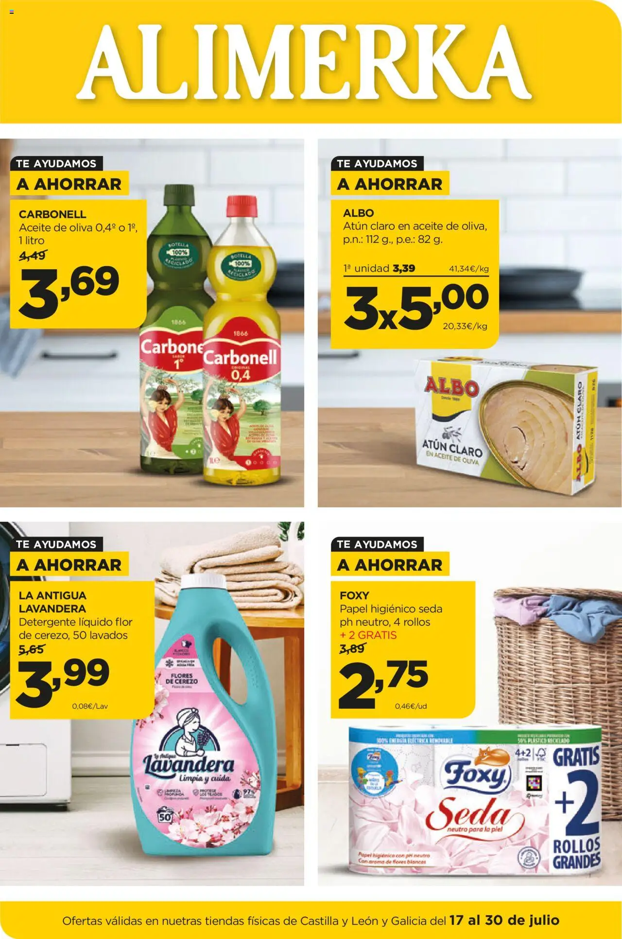Alimerka Ofertas Castilla y León >> 17/07 - 30/07/2025 (catálogo)