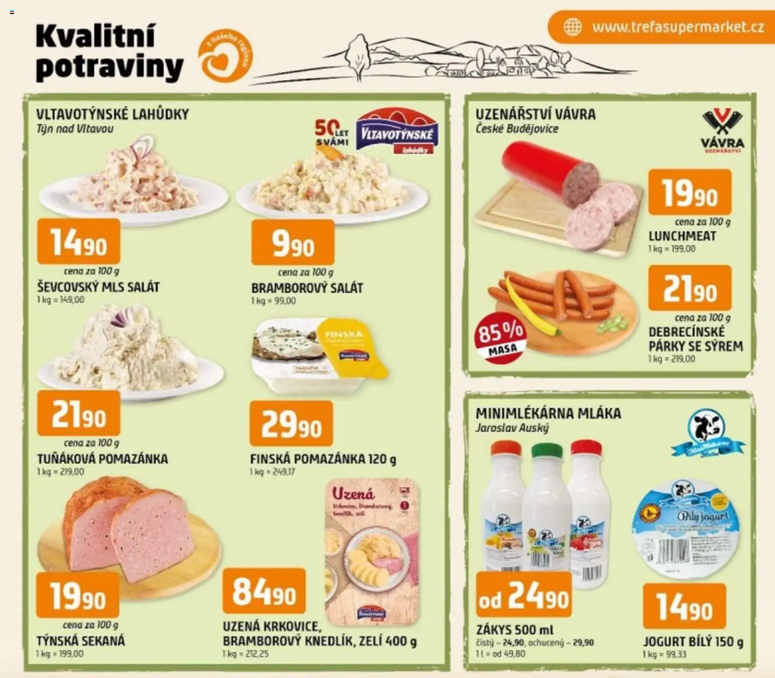Náhled nabídky: Trefa Trefa leták - Kvalitní potraviny z našeho regionu platný od 22.04.2026