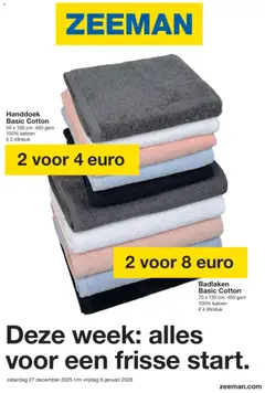 Voorbeeld van Folder van winkel Zeeman geldig vanaf 27/12/2025