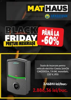 Previzualizarea de cataloage: Mathaus Black Friday valabil de la 07.11.2025
