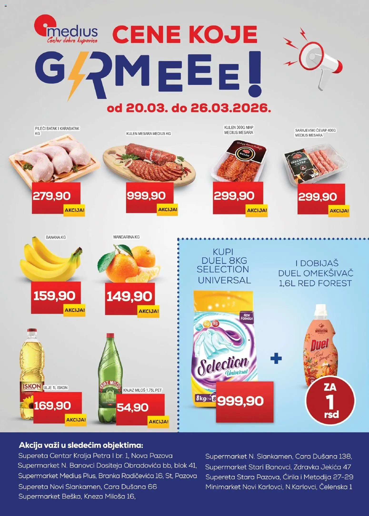 Pregled Medius kataloga - važi od 20.03.2026