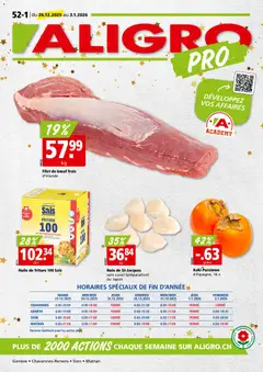 Vorschau des Merkblatts Aktionen Chavannes, Matran, Genève, Sion vom Shop Aligro gültig von 27.12.2025 bis 03.01.2026