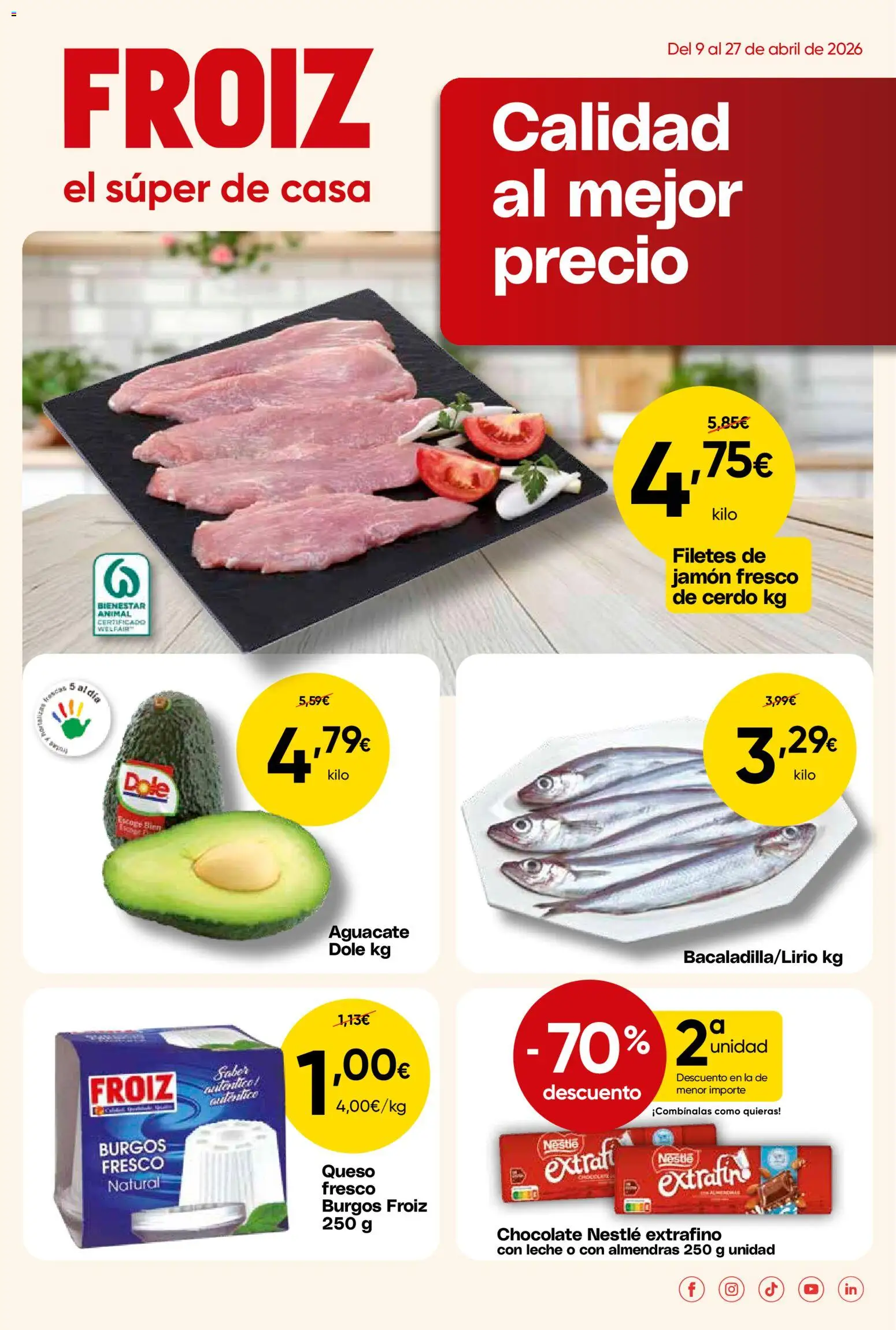 Vista previa del folleto de la tienda Froiz válido desde el 09/04/2026 