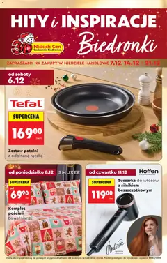 Pogląd gazetki "Hity i inspiracje" ze sklepu Biedronka ważnej od 06.12.2025