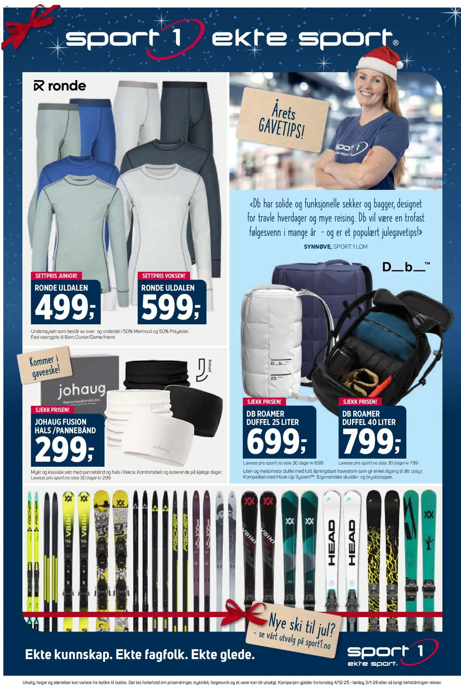 Forhåndsvis Kundeavis fra butikk Sport 1 gyldig fra 01/12/2025 - Gaveeske, 1, Pannebånd