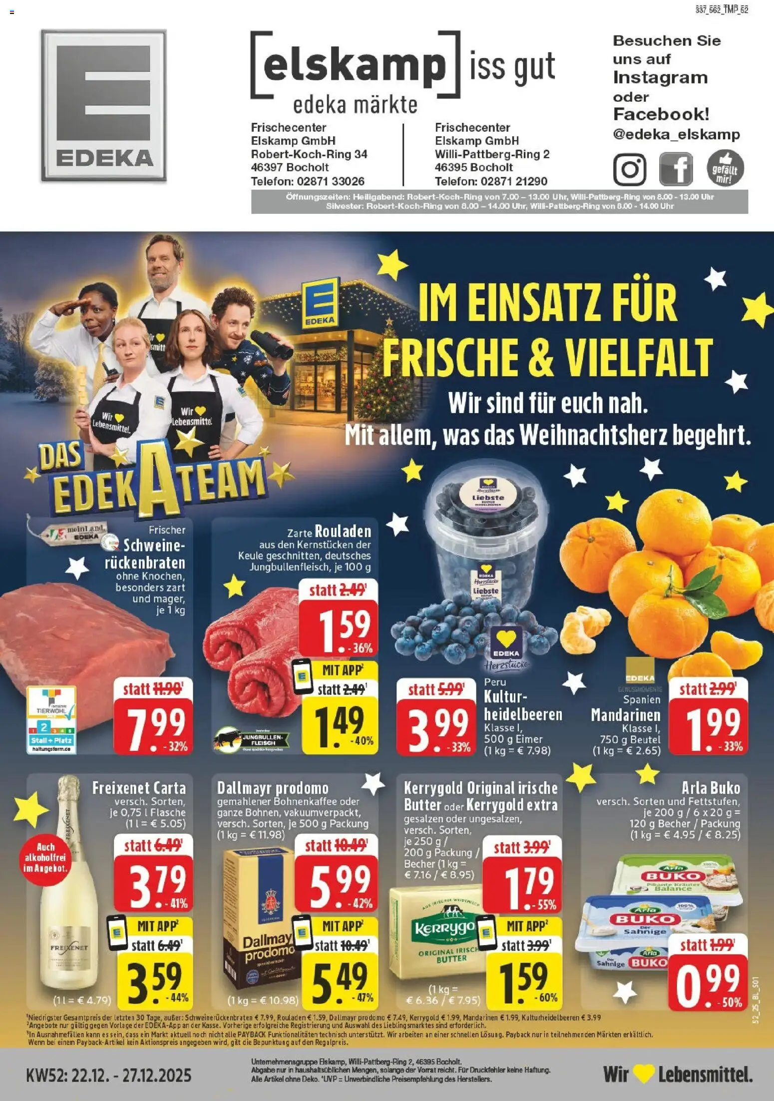 Vorschau von dem Prospekt des Geschäftes Edeka, gültig ab dem 22.12.2025