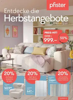 Vorschau des Merkblatts Aktionen vom Shop Pfister gültig von 23.09.2025 bis 06.10.2025