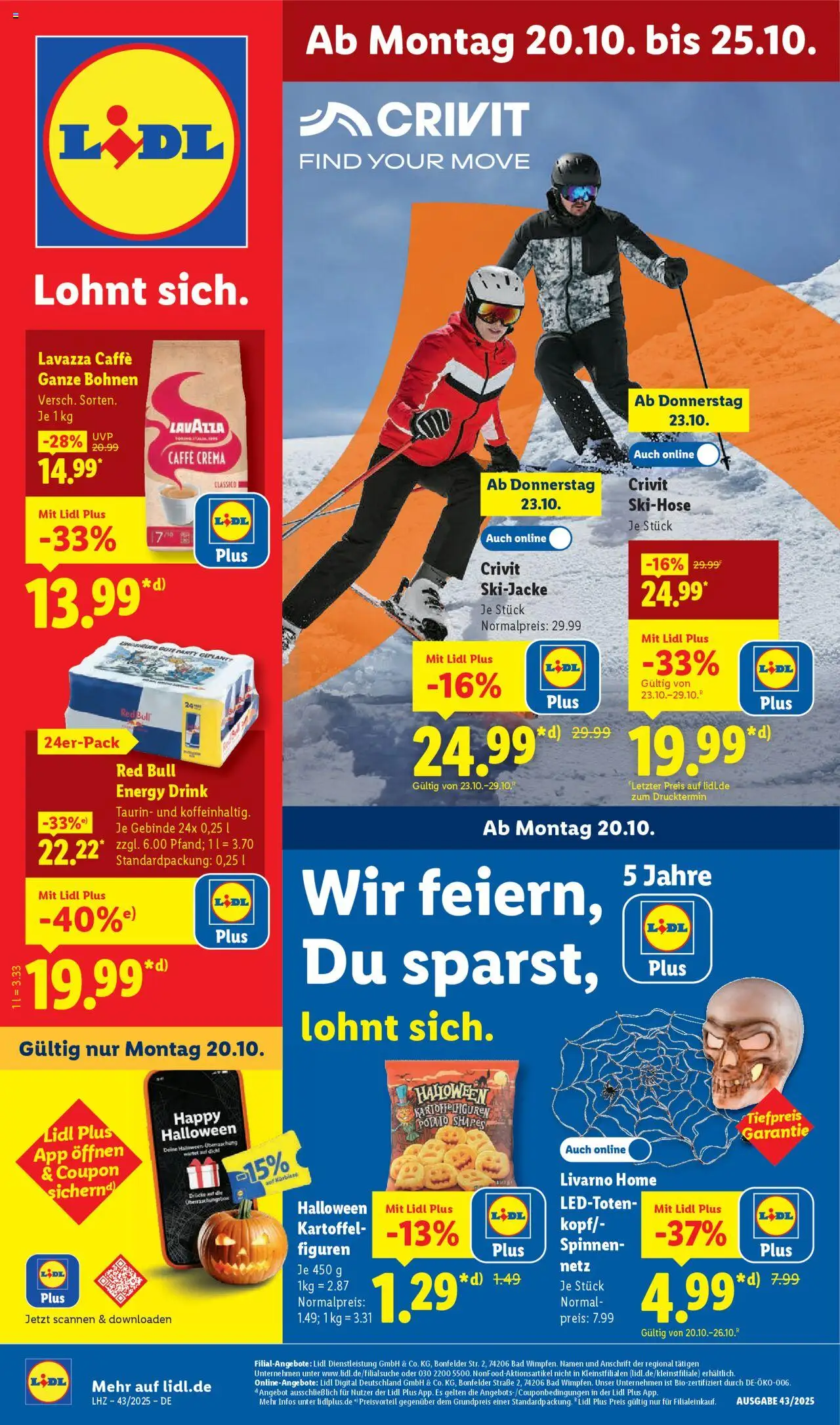 LIDL Prospekt ab Montag 20.10.2025 > Prospekt