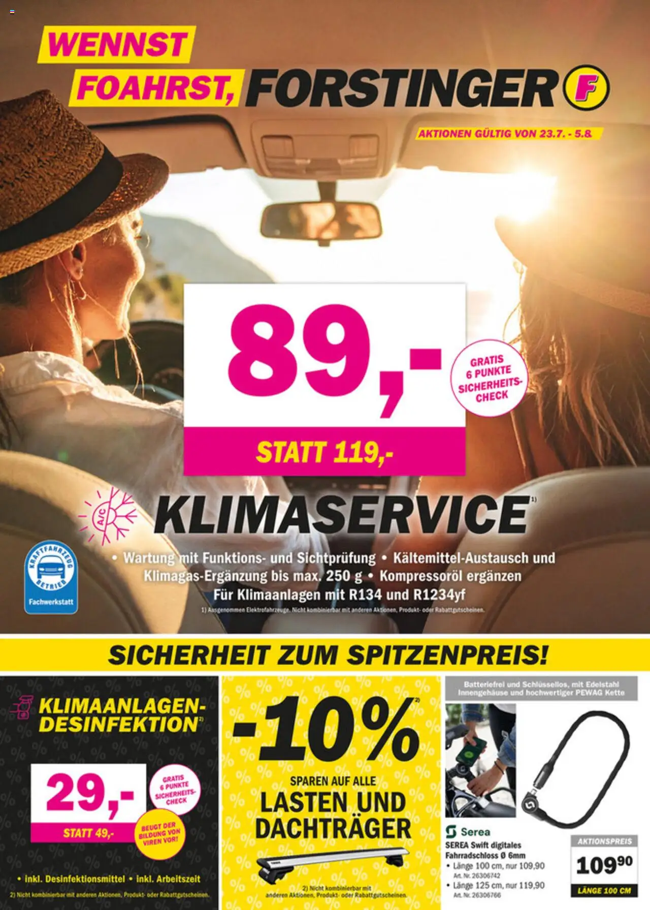  Forstinger Flugblatt ab (23.07.2025 - 05.08.2025) - Seite 1