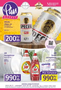 Plus Market - Akciós újság Plus Market megtekintése, amely érvényes 2025.08.21.-től