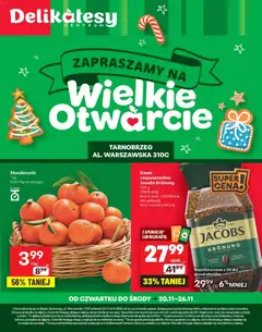 Pogląd gazetki "Tarnobrzeg Otwarcie" ze sklepu Delikatesy Centrum ważnej od 20.11.2025