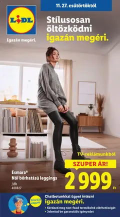 Lidl - Nonfood kínálatunk megtekintése, amely érvényes 2025.11.27.-től