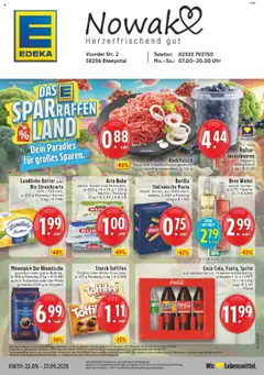 Vorschau von dem Prospekt des Geschäftes Edeka, gültig ab dem 21.09.2025