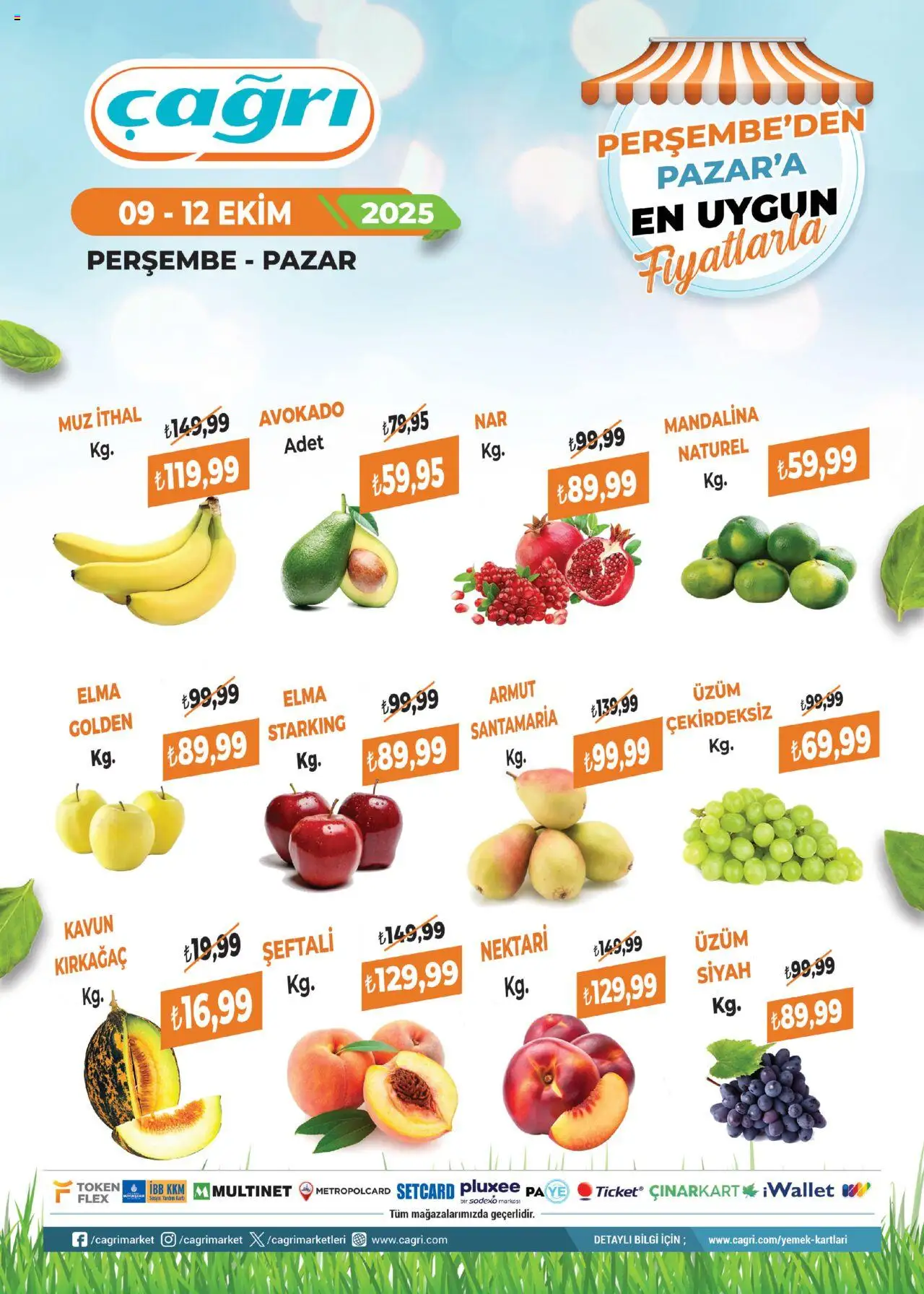 Çağrı Market Manav Katalog (09 Ekim 2025) - Indirim, Broşür - Sayfa numarası 1