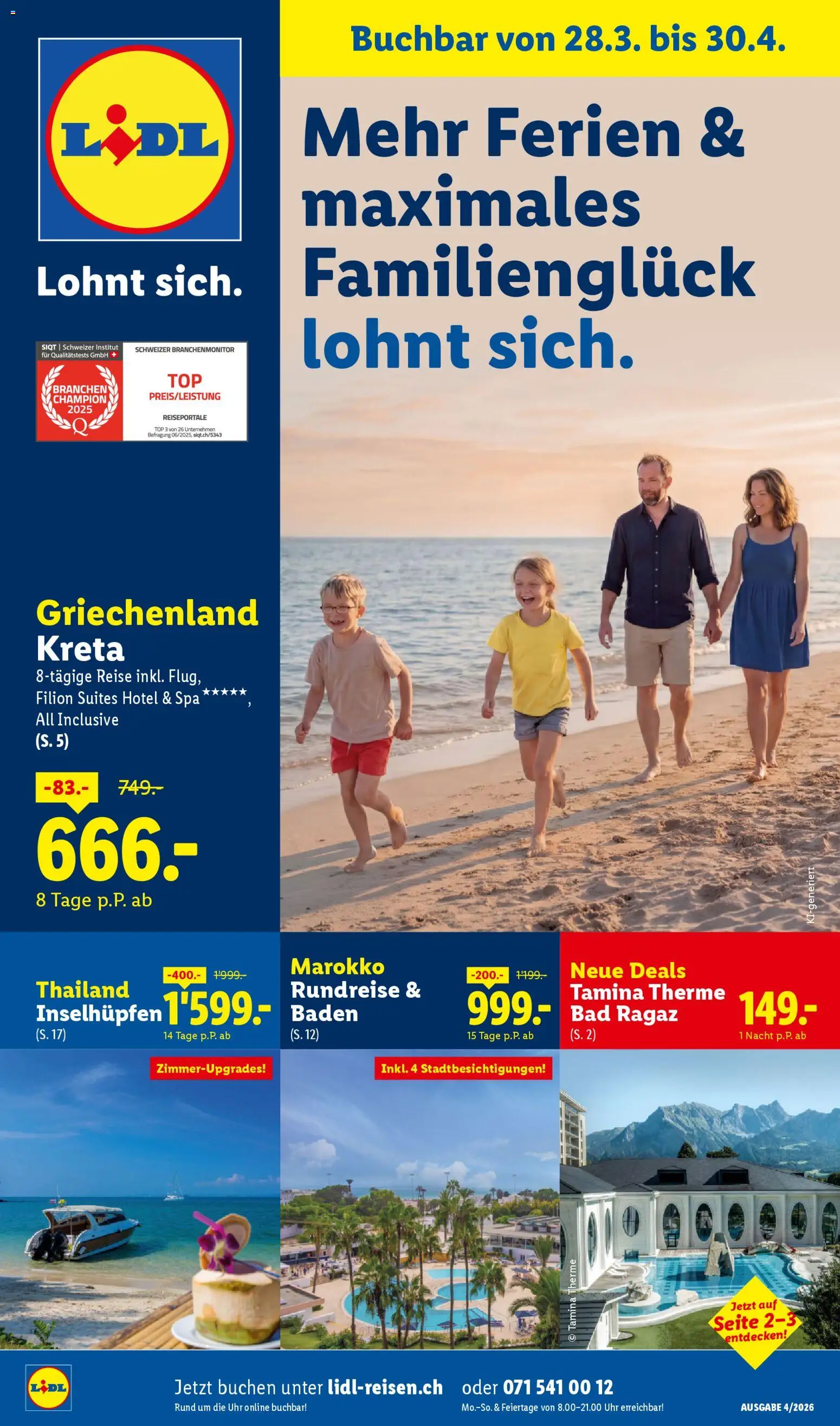 Vorschau des Merkblatts Lidl aktionen Reisen April vom Shop Lidl gültig von 28.03.2026 bis 30.04.2026