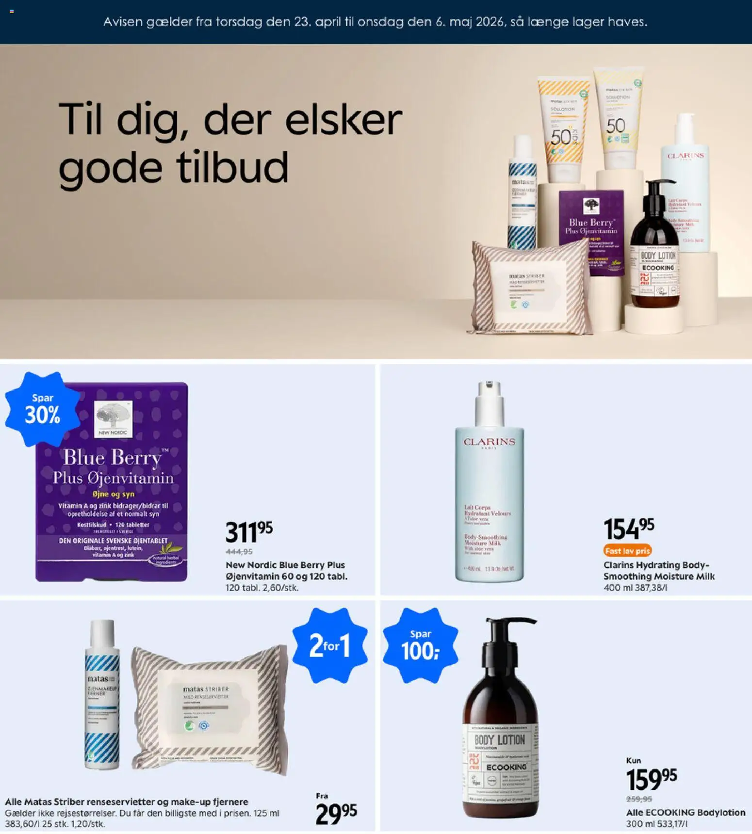 Eksempel på tilbudsavis Matas - Tilbudsavis fra butik Matas gyldig fra 23/04/2026