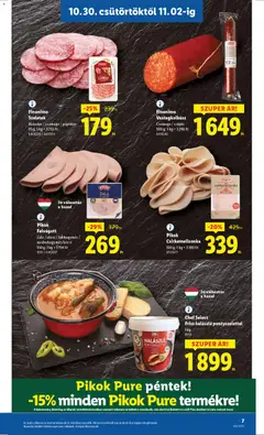 Lidl - Akciós újság Lidl megtekintése, amely érvényes 2025.10.30.-től | Oldal: 7