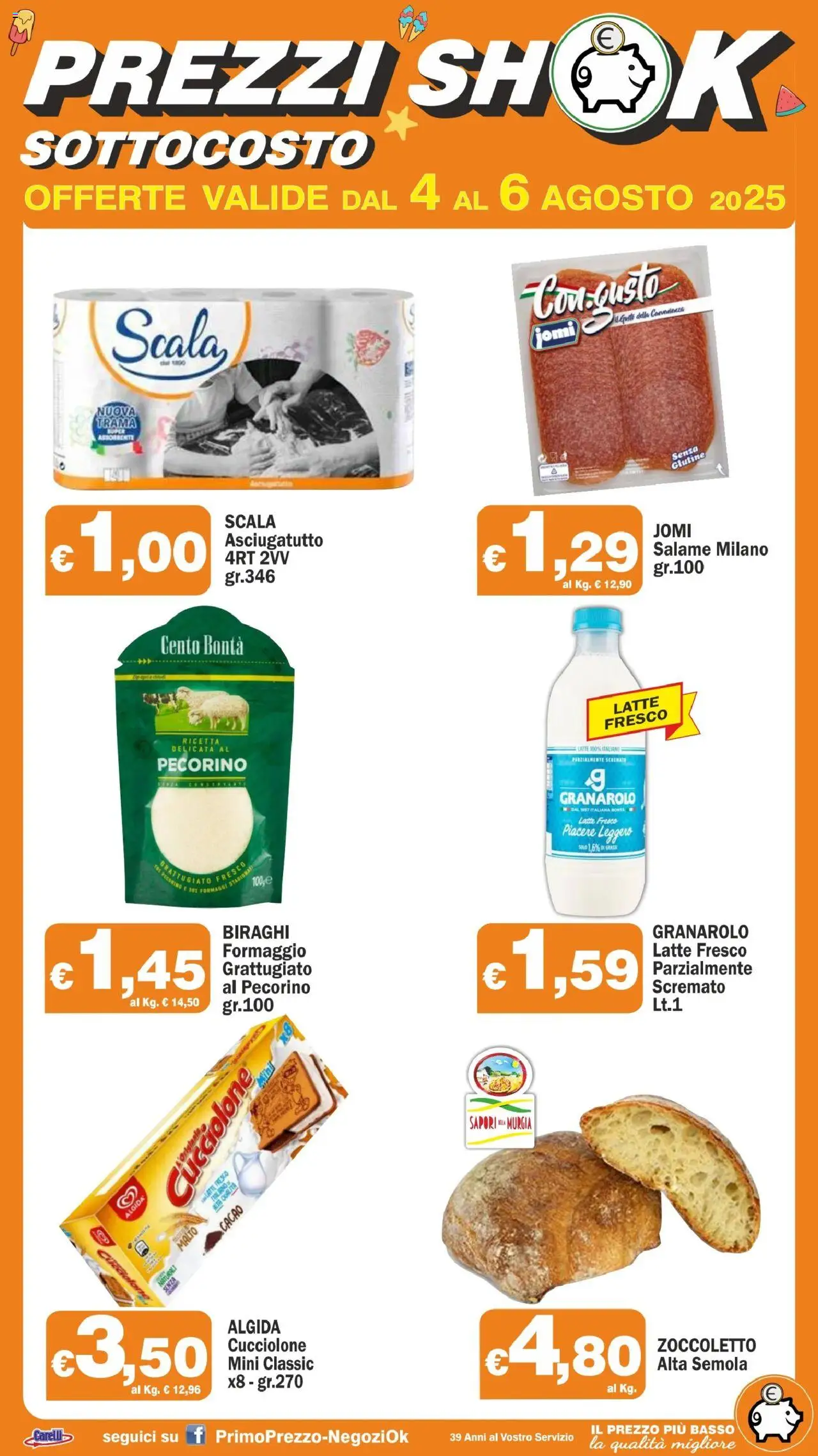 Volantino Primo Prezzo valido da 04/08/2025 numero di pagina 1