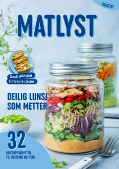 Forhåndsvis Magasinet Matlyst fra butikk Rema 1000 gyldig fra 11/08/2025