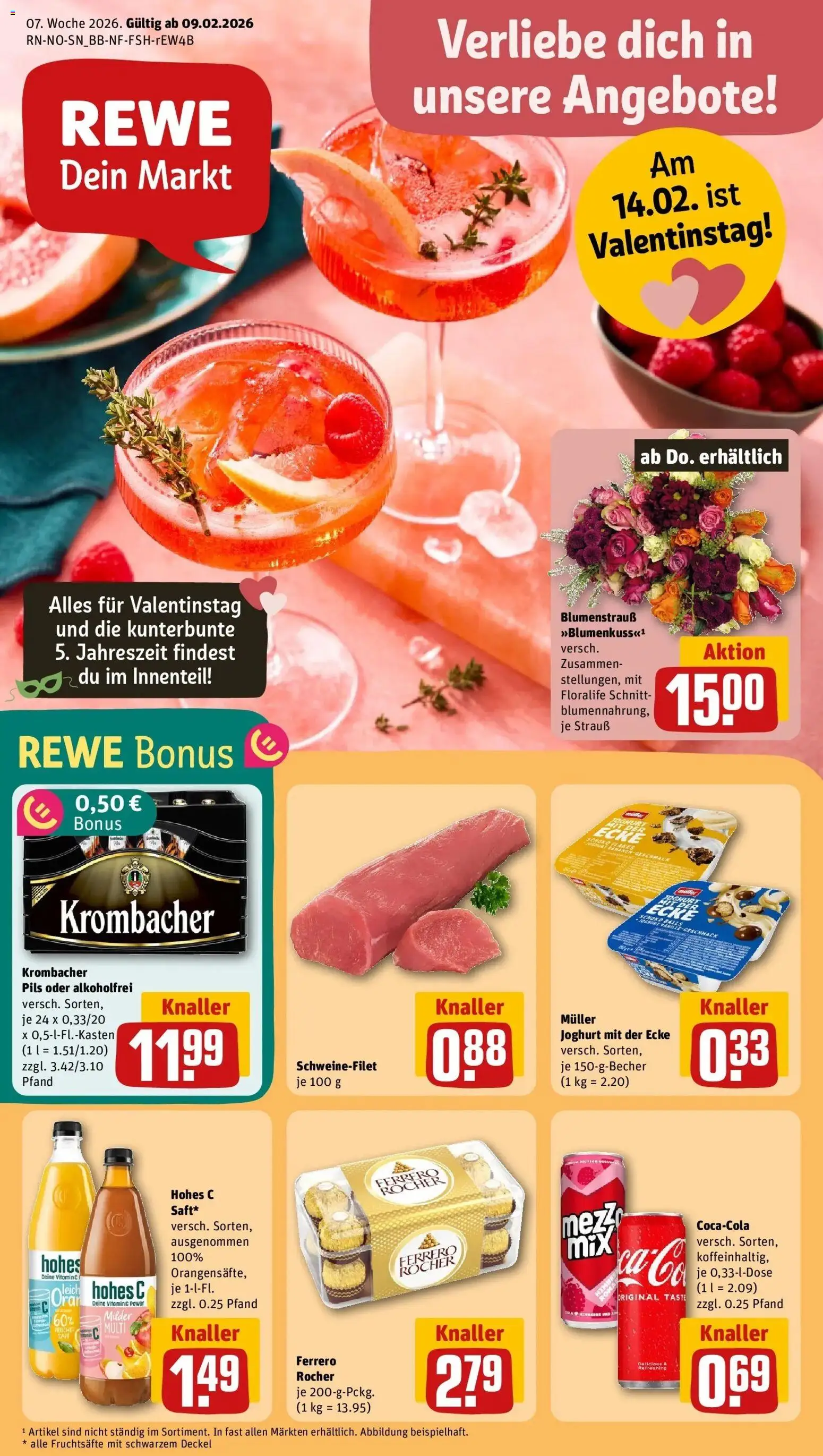 Vorschau von dem Prospekt des Geschäftes Rewe, gültig ab dem 09.02.2026