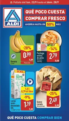 Vista previa del folleto de la tienda Aldi válido desde el 22/09/2025 