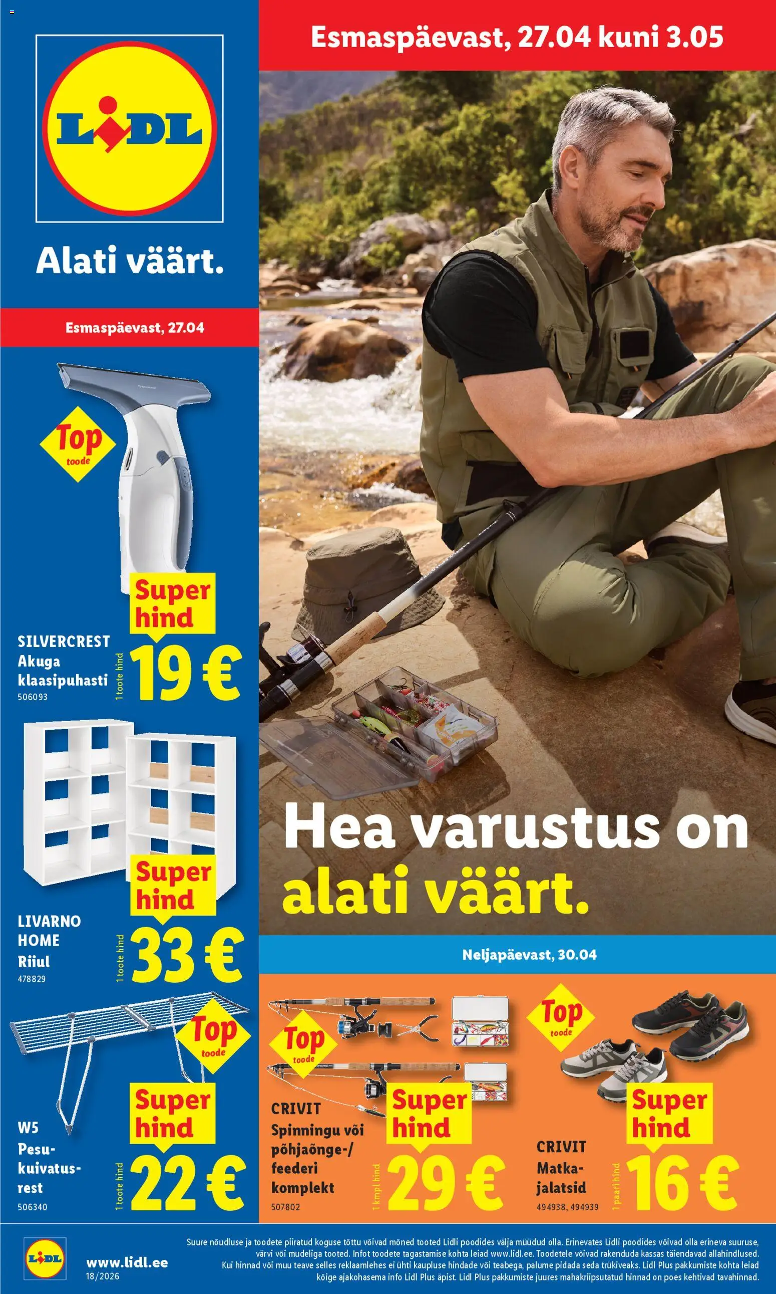 Lidl kliendilehe eelvaade alates 27.04.2026