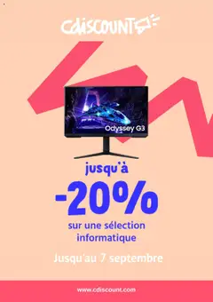 Prévisualisation de Catalogue du magasin Cdiscount formulaire valide 03/09/2025