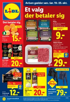 Eksempel på tilbudsavis Tilbudsavis fra butik Lidl gyldig fra 19/10/2025