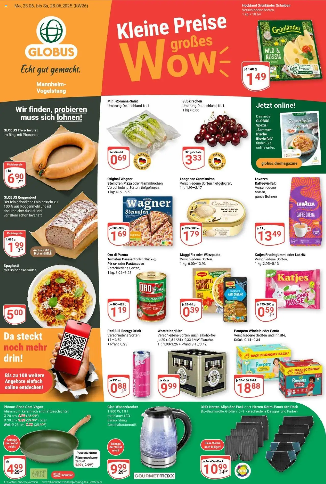 Globus Prospekt ab Montag 22.06.2025 > Prospekt Mannheim