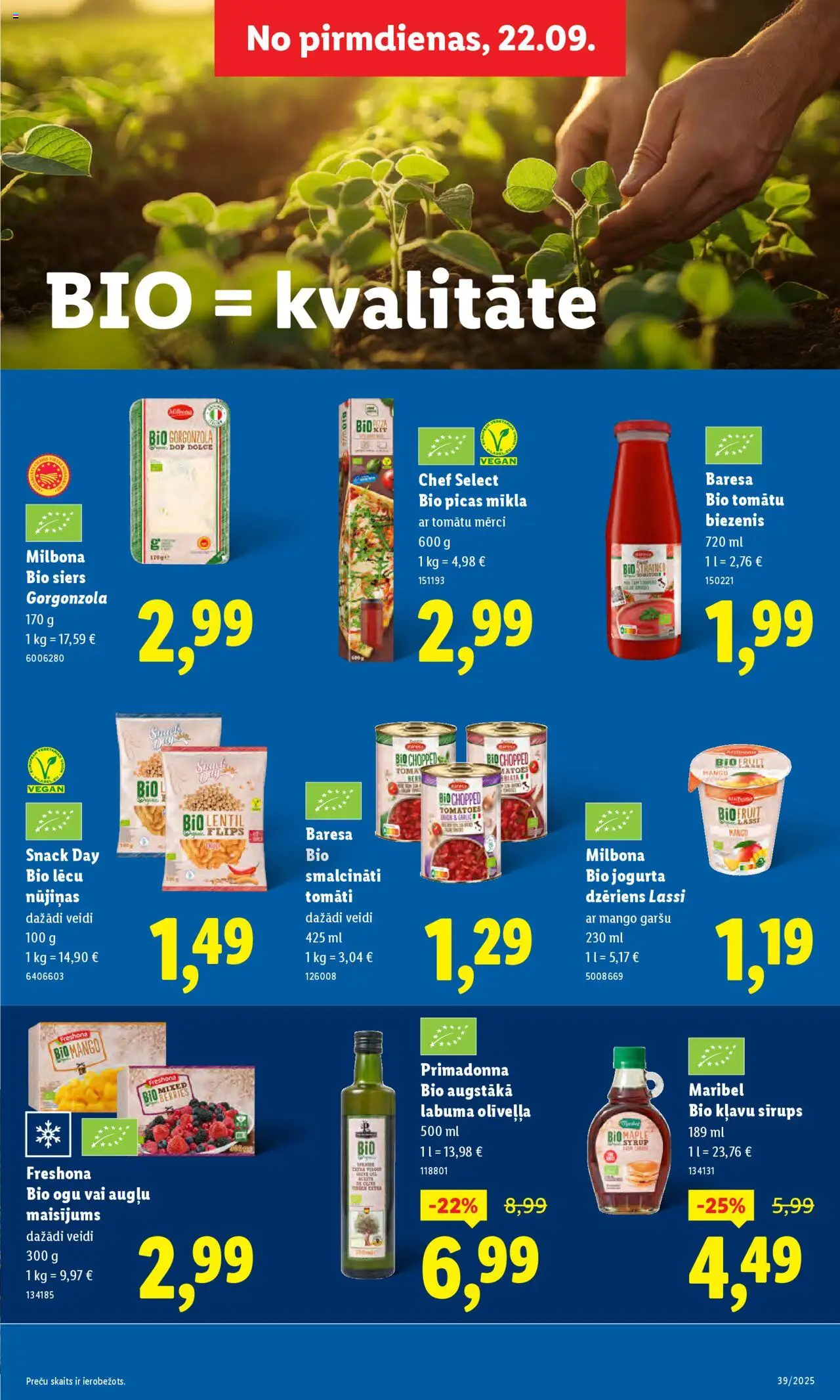Skatīt Lidl akciju bukletu, derīgs no 2025.09.22
