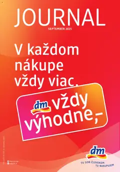 Náhľad dm drogerie letáku platného od 01.09.2025