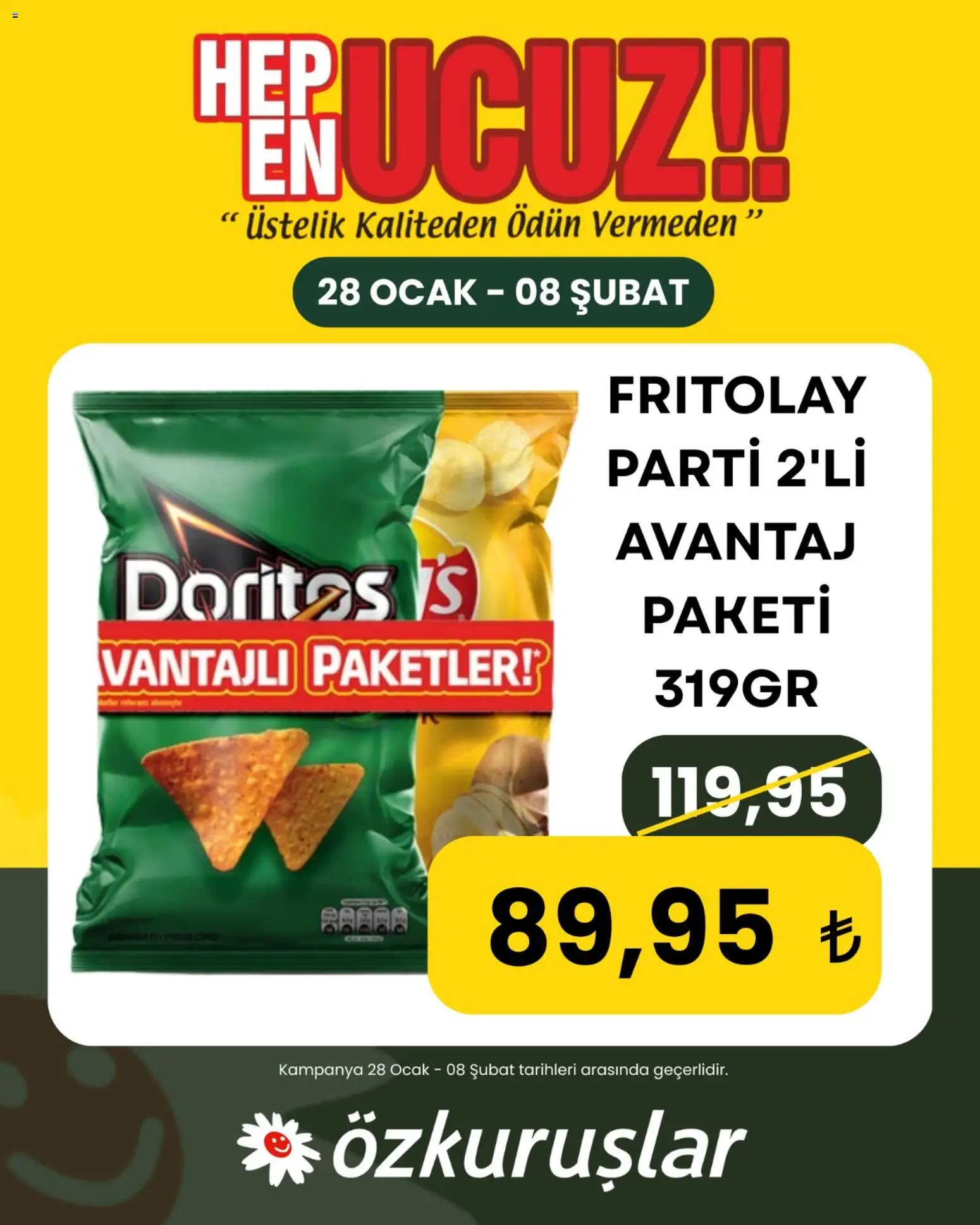 Özkuruşlar İndirim 28.01.2026 - Broşürünün önizlemesi