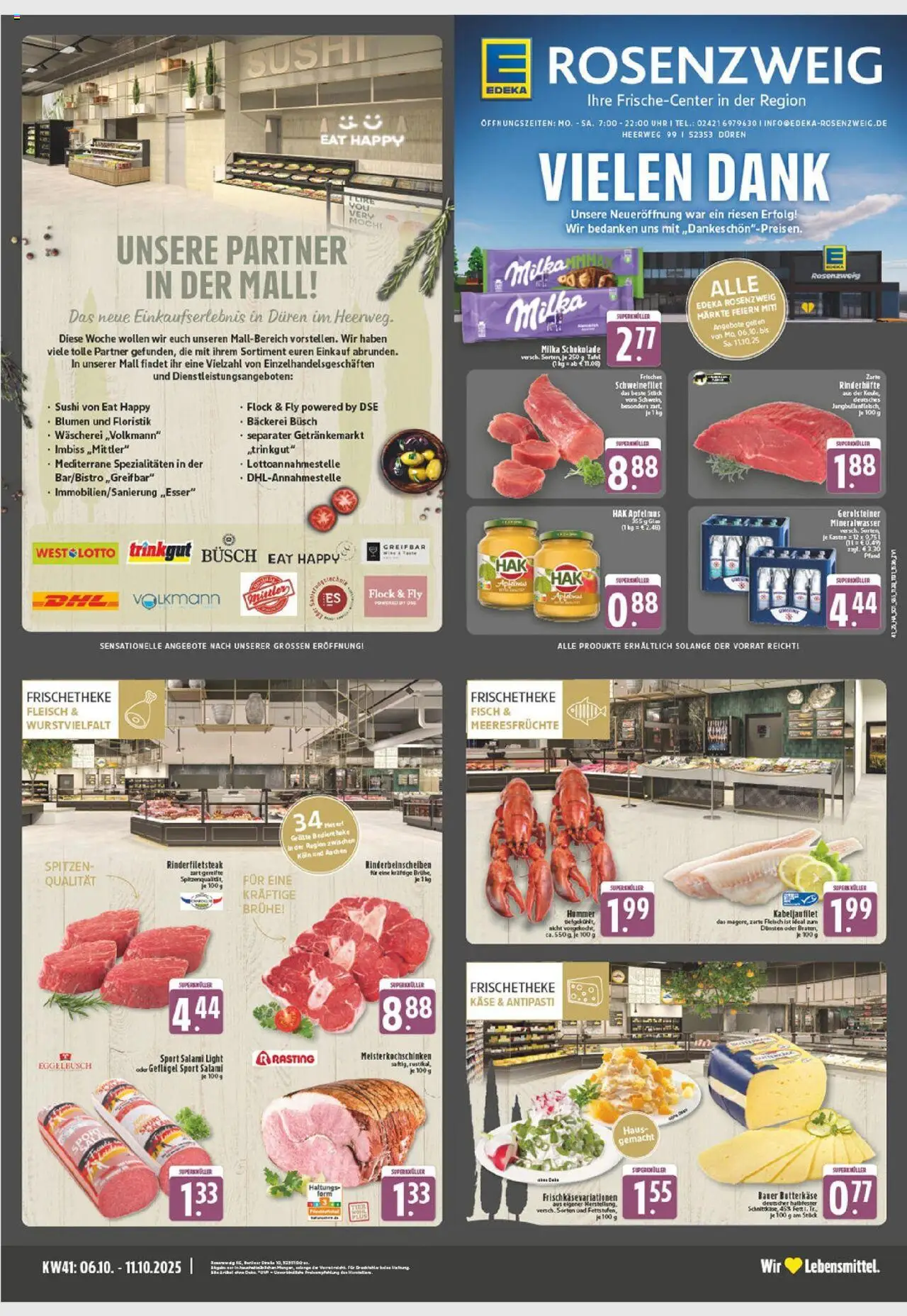 EDEKA Prospekt ab 06.10.2025 - Prospekt Düren Online