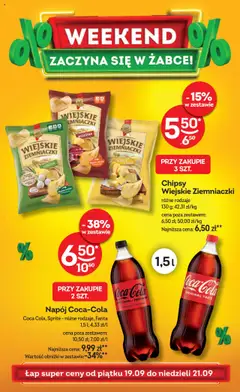 Pogląd gazetki "Weekendowe promocje" ze sklepu Żabka ważnej od 19.09.2025