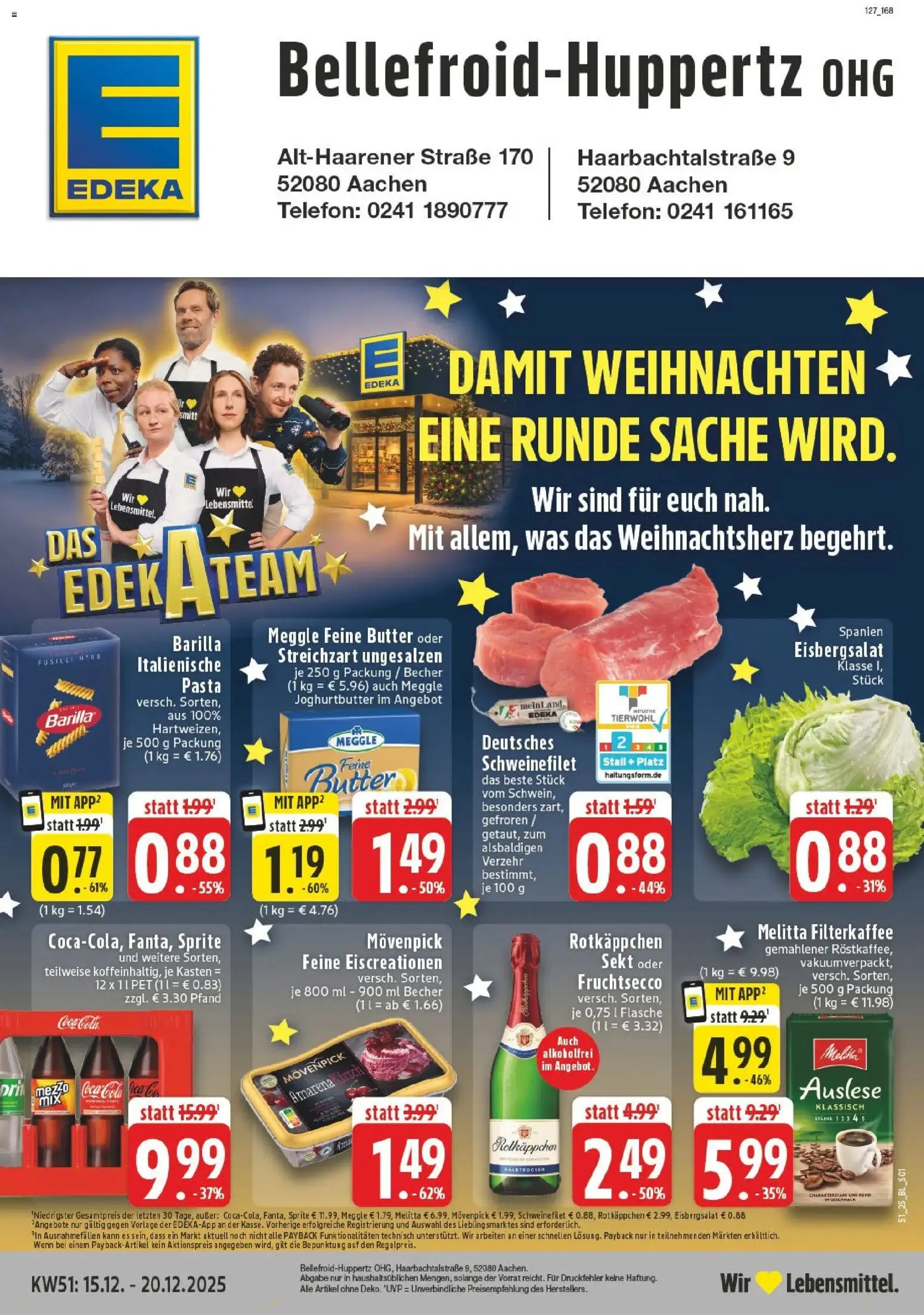 Vorschau von dem Prospekt des Geschäftes Edeka, gültig ab dem 15.12.2025