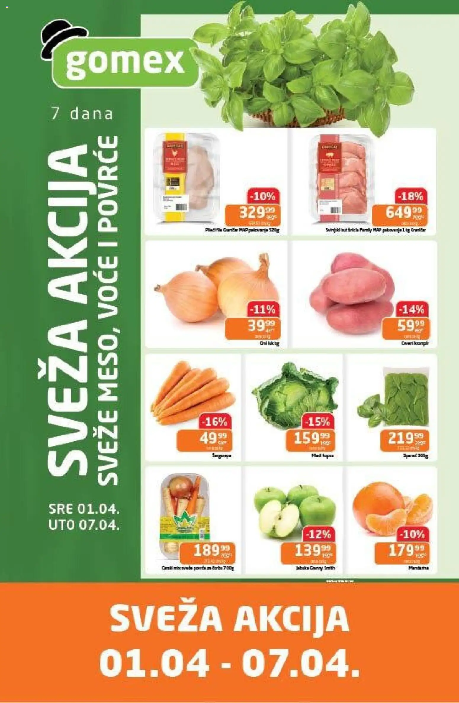 Pregled Gomex kataloga - važi od 01.04.2026