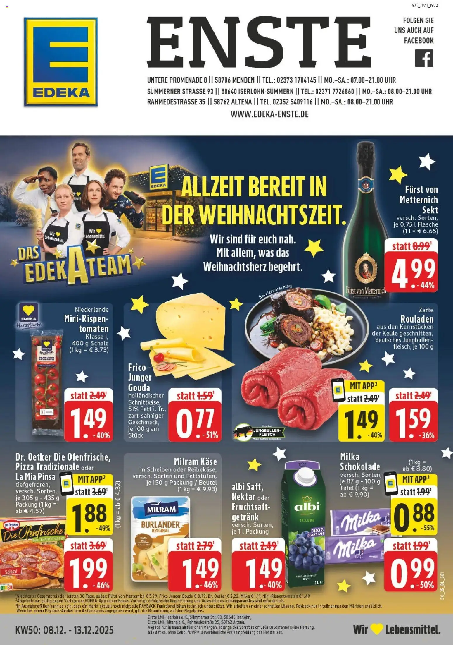 Vorschau von dem Prospekt des Geschäftes Edeka, gültig ab dem 07.12.2025