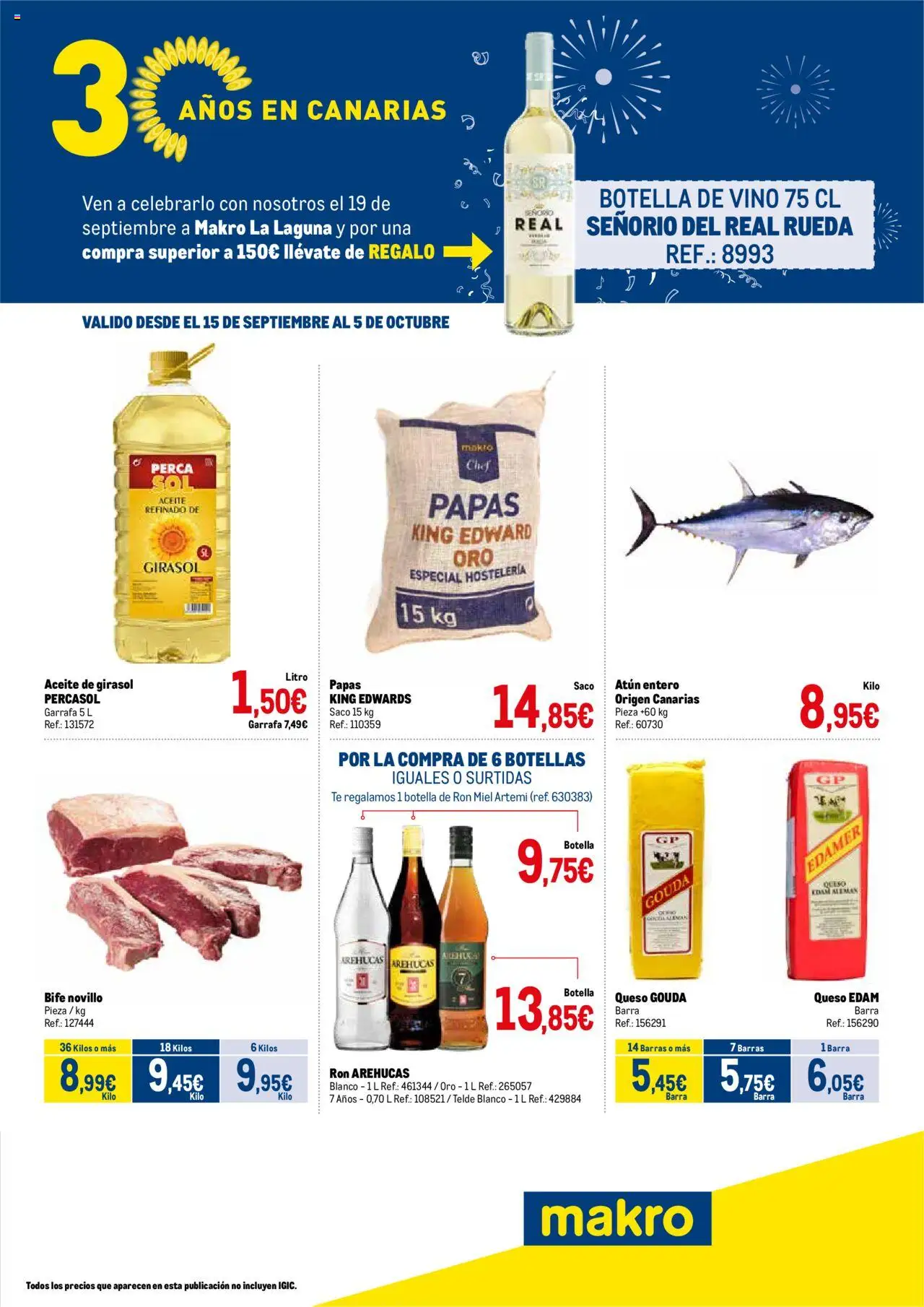 Makro Especial 30 aňos La Laguna > 15/09 - 05/10/2025 > Ofertas