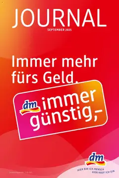Vorschau der Angebote: dm drogerie markt Journal Septembert 2025 gültig ab 09.09.2025
