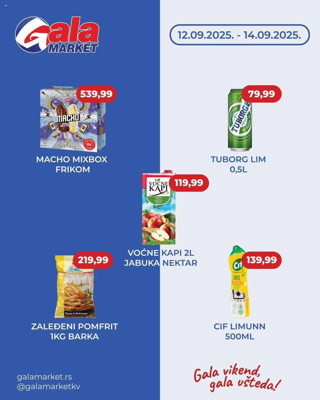 Gala MARKET katalog važi od 12.09.2025 - stranica 1