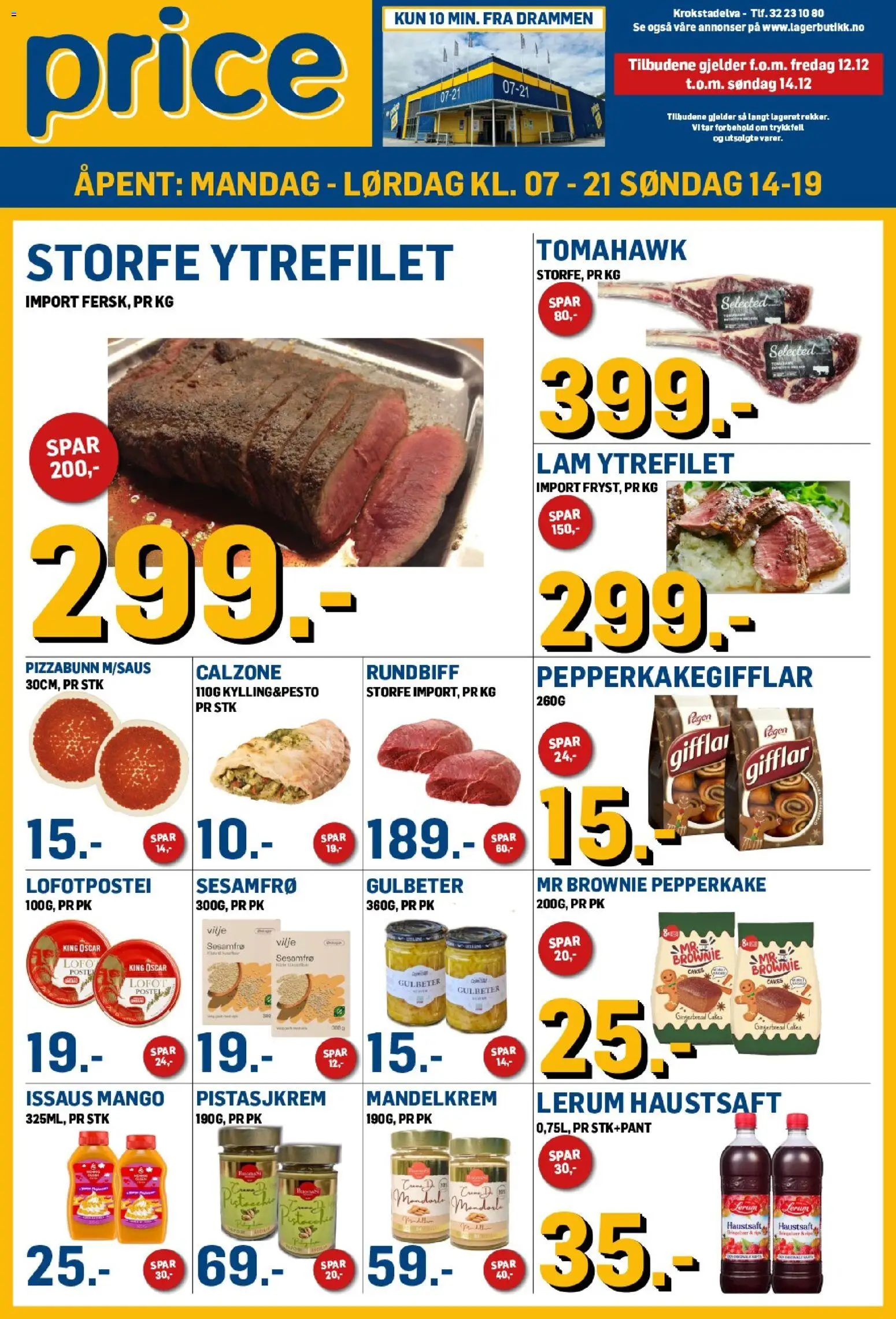 Forhåndsvis Kundeavis fra butikk Price Lagerbutikk gyldig fra 12/12/2025