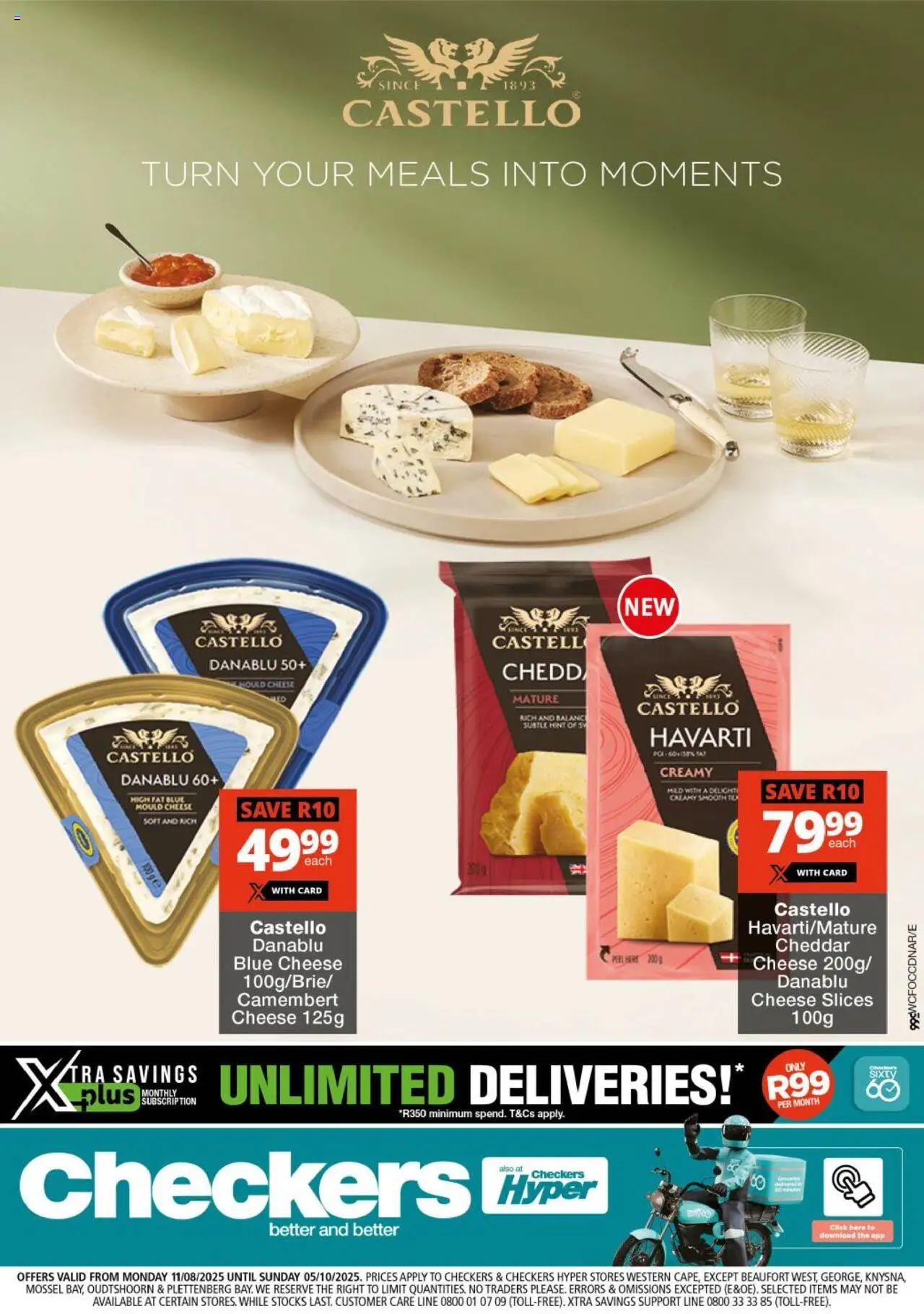 Checkers Western Cape - Castello Promotion 11/08 - 05/10/2025 >> Catalogue