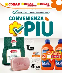 Anteprima dell'opuscolo Volantino Convenienza Più Campania dal negozio Conad valido da 12/11/2025