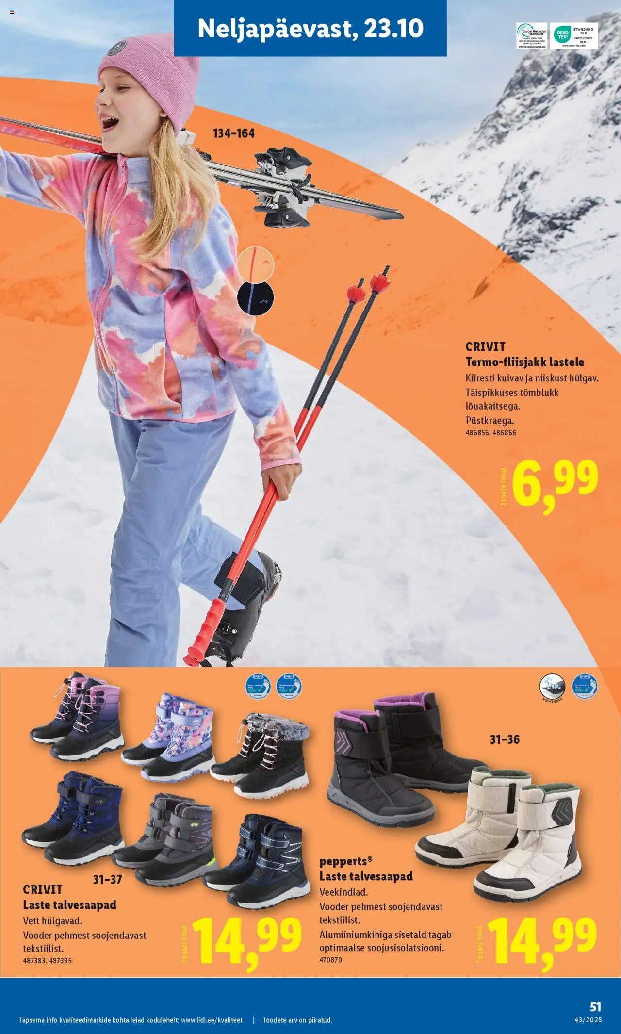 Lidl kliendilehe eelvaade alates 2025.10.20