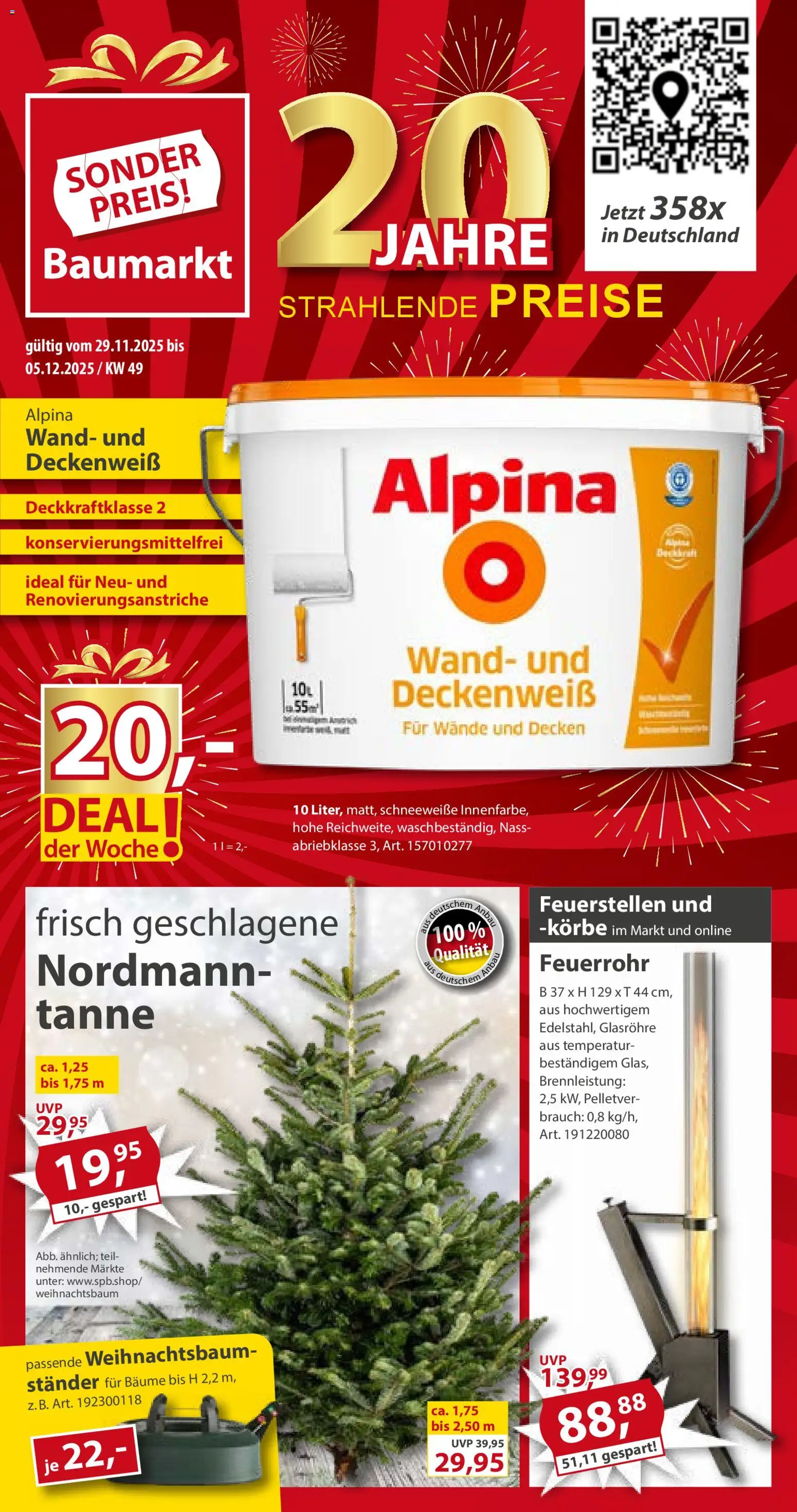 Vorschau von dem Prospekt des Geschäftes Sonderpreis Baumarkt, gültig ab dem 29.11.2025